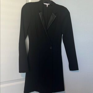 BCBGeneration Black Blazer Dress with Notched Lapels